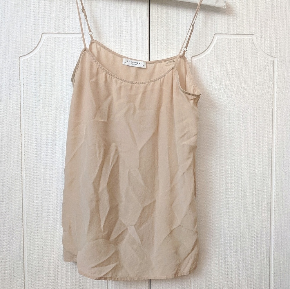 Equipment 100% Silk Cami in Nude - XS